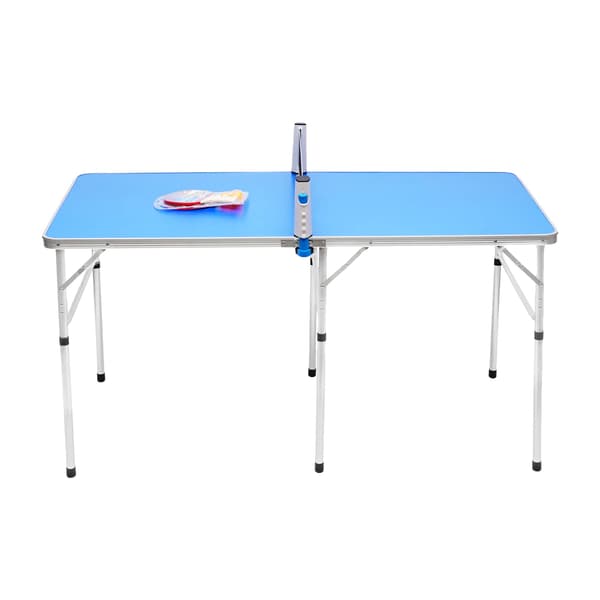 Ping Pong Bord, Foldbart, Fuld Sæt Inkluderet,Blå