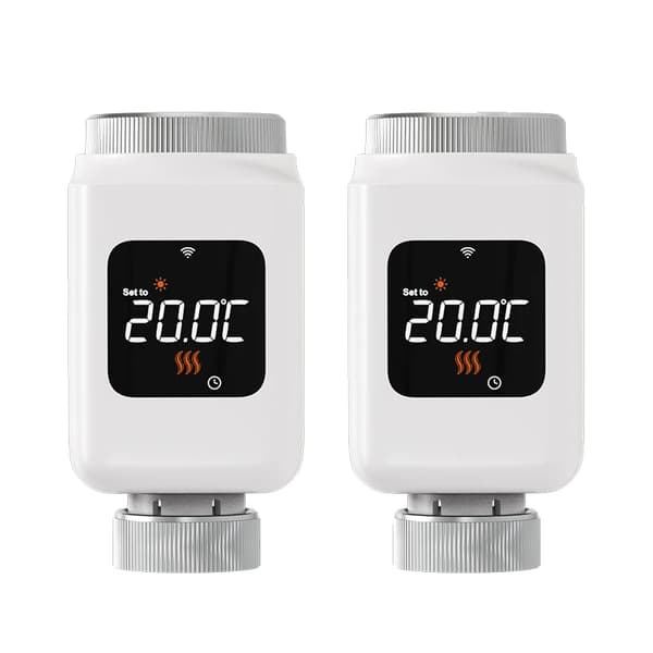 Smart termostat aktuator, energibesparende tilstand, stemmestyring kompatibel,2PCS