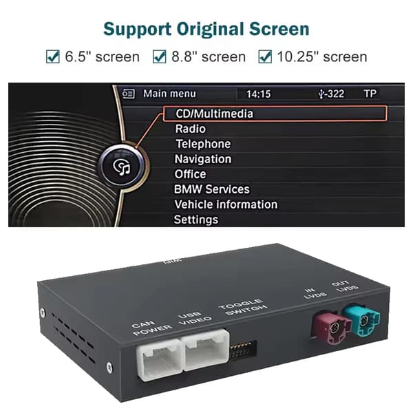 Streaming Box, Trådløs CarPlay, Android Auto Kompatibel,CIC
