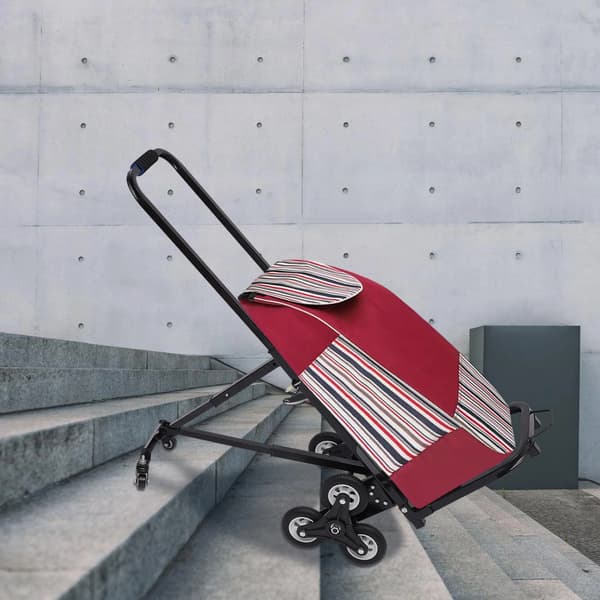 Trappeklatrer, Sammenklappeligt Design, Justerbart Armlæn,sort