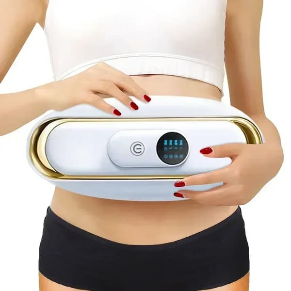 Kropsslankende massager, 3 tilstande, varm terapi,HvidA