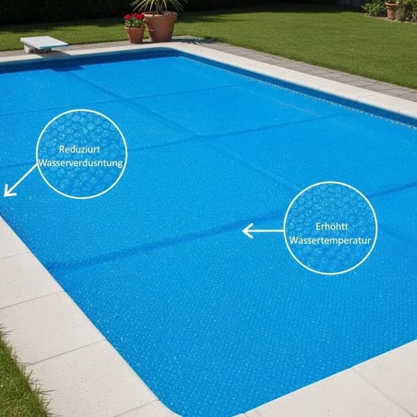 Poolöverdrag, Hållbart Material, Väderbeständigt,Blå