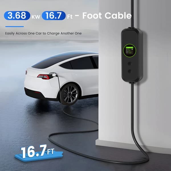 EV-ladekabel, 5M længde, IPX5 vurdering,EU stik