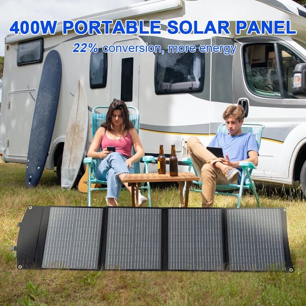 Solpanel, Bärbar Design, Vattentät Effektivitet,svart