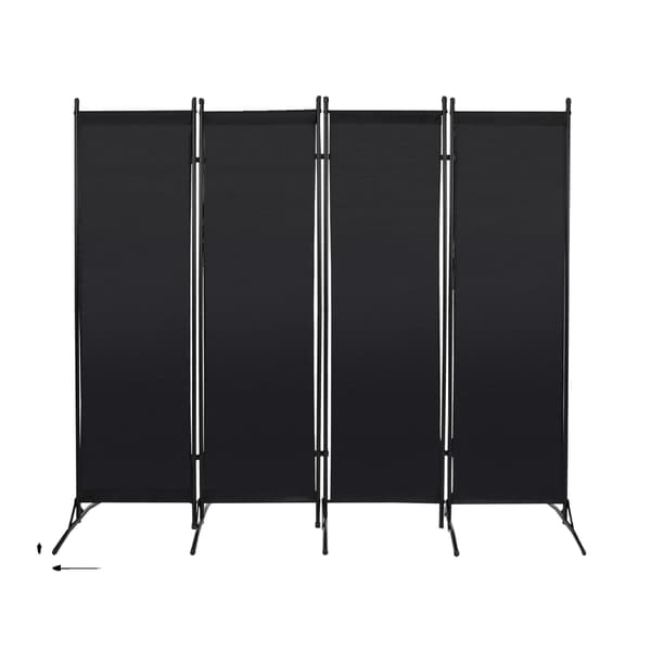 Rumsavdelare, Fällbar Design, Högkvalitativa Material,svart