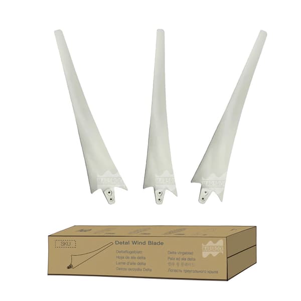 Vindmøllevinge, Aerodynamisk Design, Holdbart Kulfiber,Hvid, 3 Blade