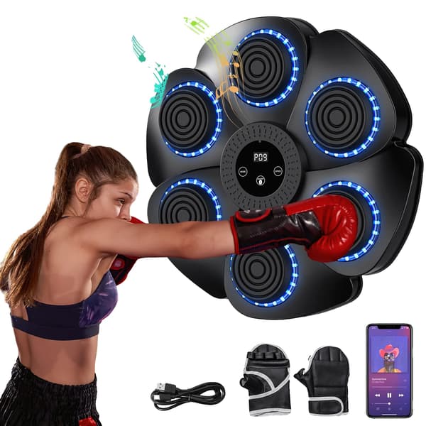Boksetræner, Bluetooth-forbindelse, 9-trins rytmejustering,sort