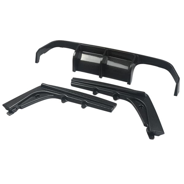 Bageste kofanger diffuser, holdbart ABS-plast, kompatibel med M3 M4,Kulfiberlook