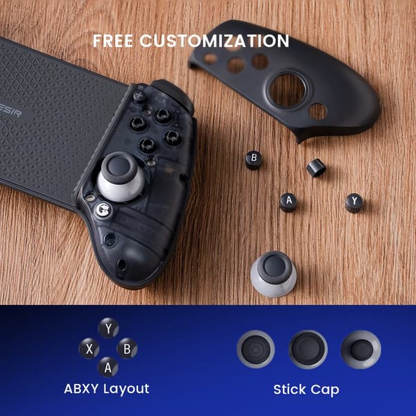 Gamepad, Hall Effect Joysticks, Bluetooth-anslutning, G8 Plus
