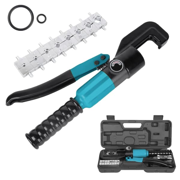 Hydrauliska tänger, 8 utbytbara stansar, bärbar design,Blå