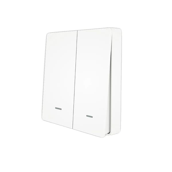 ZigBee Scene Switch, Trådløs Kontrol, Tilpasselig Automatisering,2 GANG