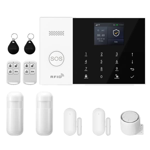 Larm System, Smart Hem Integration, Förbättrad Säkerhet,4G WiFi Kit B, EU Plug-d