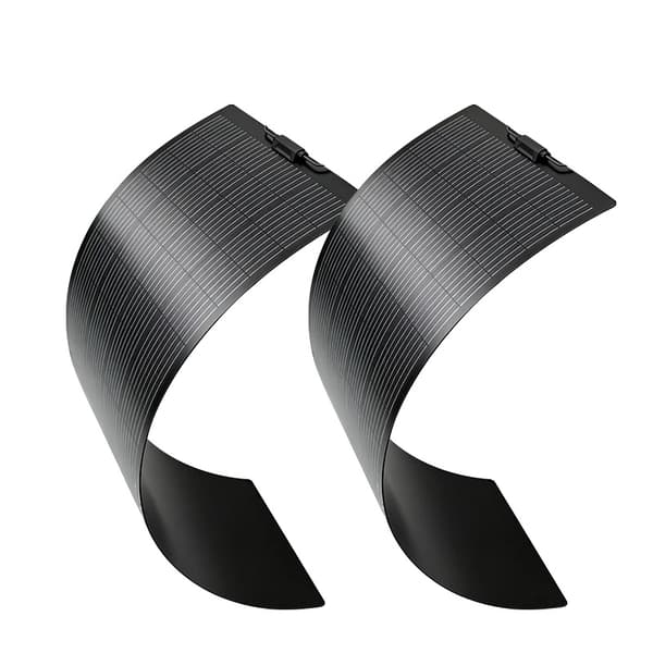 Solpanel, Flexibel Design, Hög Effektivitet,2PCS 100W