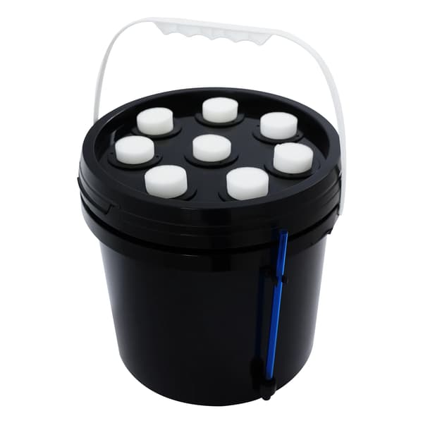 Hydroponisk hinkset, timerfunktion, platsbesparande design,svart