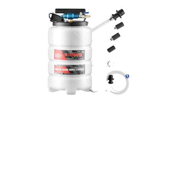 Fluidekstraktor, 9,5 L kapacitet, duale driftsformer,9.5L