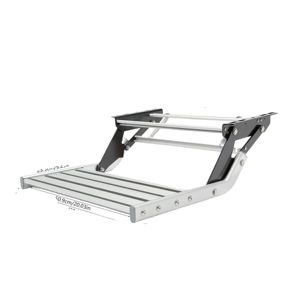 Steg, Bärbar Fällbar Design, Hög Lastkapacitet,Silver
