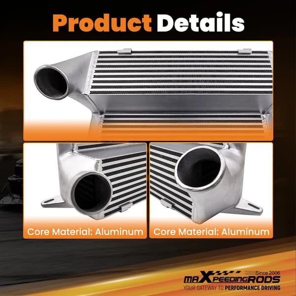 Intercooler, Aluminium Material, Längd 76,2 cm, Bredd 35 cm, Höjd 33,7 cm, Vikt 15400 g