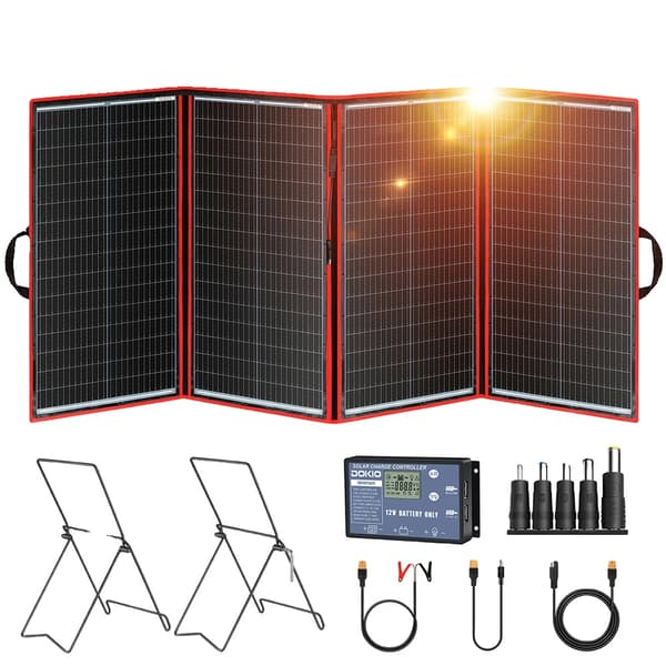 Bärbar Solpanel, 195W Effektutgång, Fällbar Design,295W Med ZJ