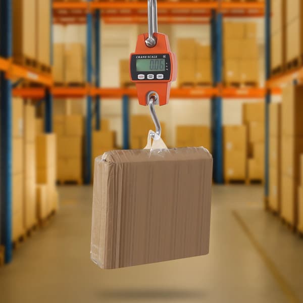 Digital kranvåg, hög precision, mångsidig användning, orange