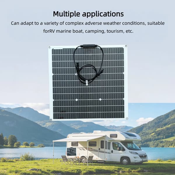 Solpanel, Lätt Design, Hög Effektivitet,60W  1PC