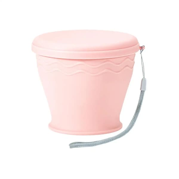 Silikonmugg, Sammanfallande Design, Bärbar och Lättviktig,Rosa