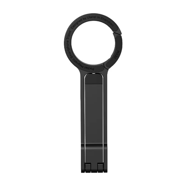 Telefonstativ, karabinhage-monteret, dobbelt-sidet magnetisk holder,sort