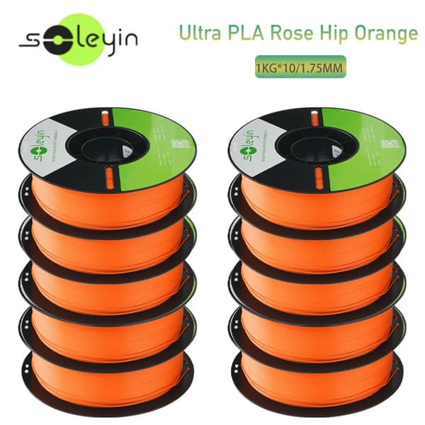 3D-printer filament, 1,75 mm diameter, høj præcision,10RosenbærPLA