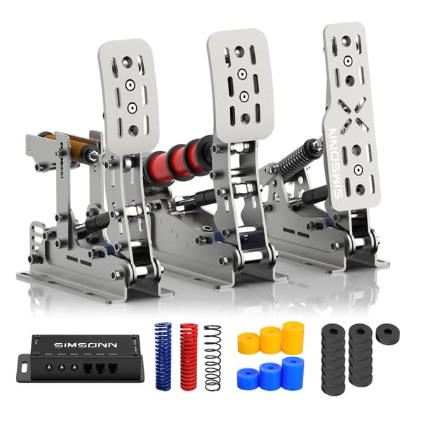 Sim Racing Simulator Pedaler, PC Kompatibilitet, USB 3.0 Forbindelse,Plus X Sliver P3-H3