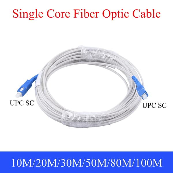 Fiber Optisk Forlængerkabel, SC/UPC Stik, Høj Ydelse,50M