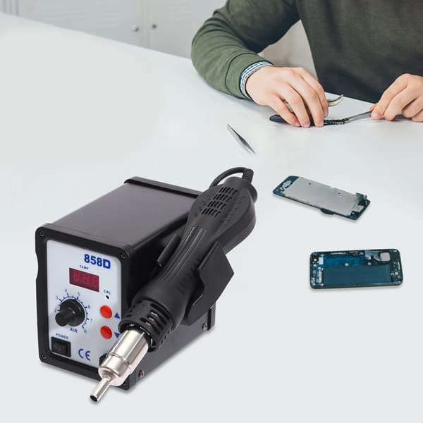 Lodde Station, 700W Effekt, Justerbar Temperatur 100-450°C,sort