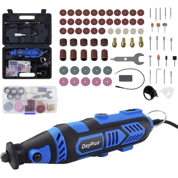 Rotary Tool Kit, 6 Variabla Hastigheter, 80 Tillbehör Inkluderade,Blå