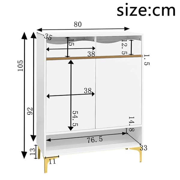 Sko Skab, LED Belysning, Pladsbesparende Design,A