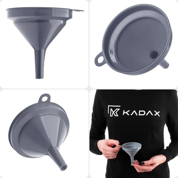Tratt, Diameter 8 cm, Hållbar polypropen, Lätt design, Diskmaskinssäker, Lämplig för smala behållare