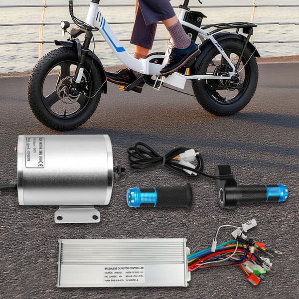 Elektrisk Motor Kit, 2000 W Borstlös Motor, Högpresterande,Silver
