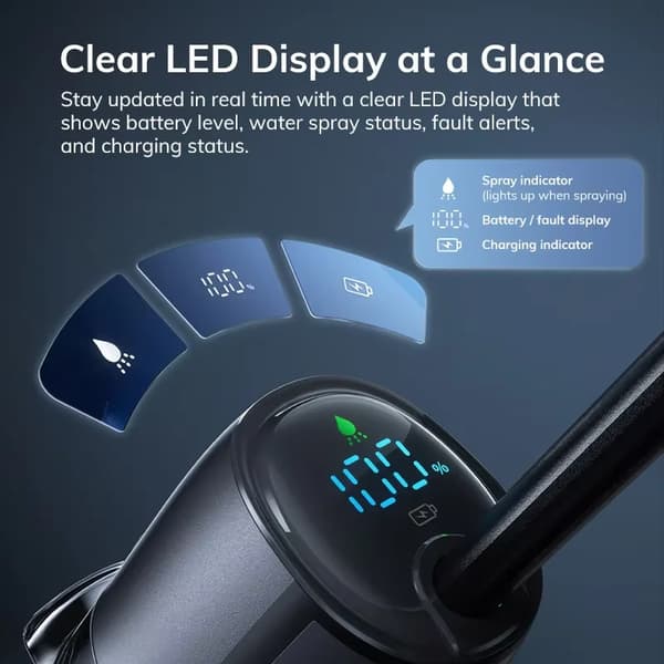 Smart Mopp, Sladdlös Design, Stort Vattentank,EU