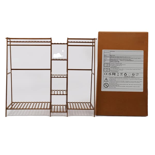 Kappeholder, Trapezformet Design, Multifunktionel Opbevaring,Teafarve