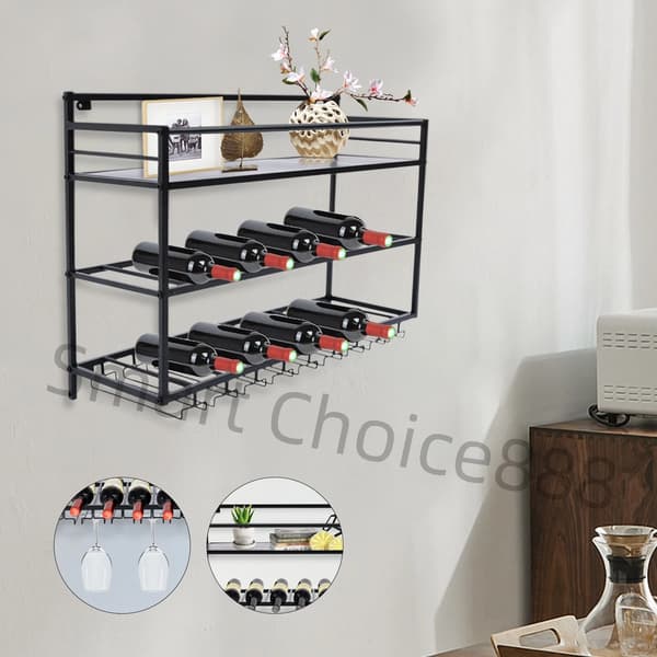 Vinkøler, Minimalistisk Design, Pladsbesparende Vægbeslag,sort