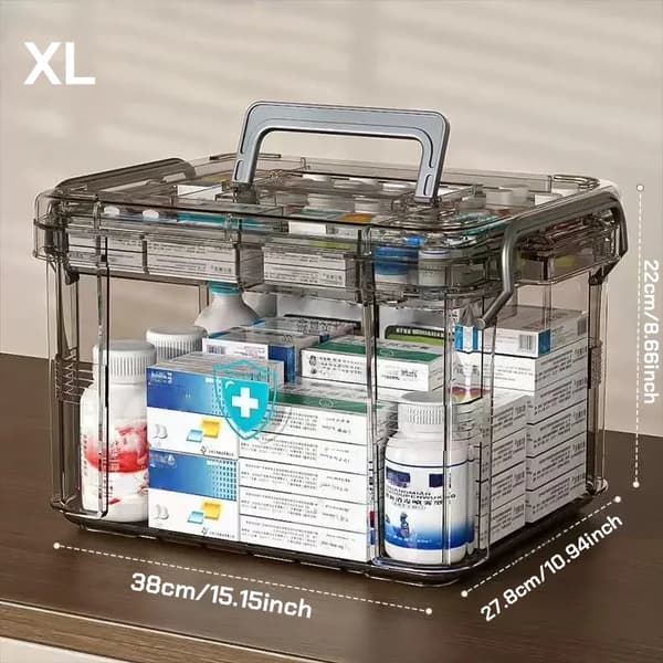 Medicinsk Organizer, Vandtæt Design, Holdbare Materialer,XL