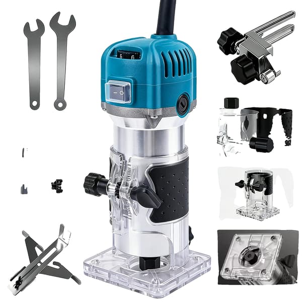 Elektrisk Trimmer, 6-Hastighetskontroll, Hög Prestanda, 8 PCS