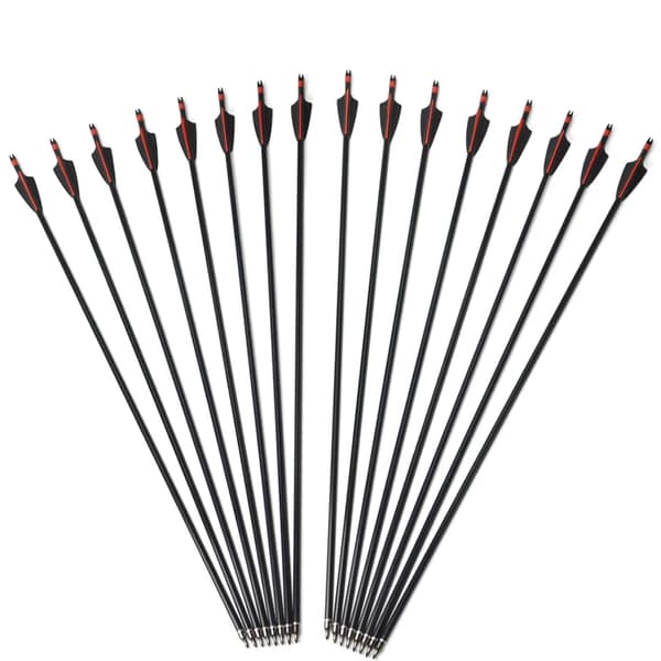 Bueskydning Pil, Carbon Materiale, 3-Tommer Fjer,12pcs