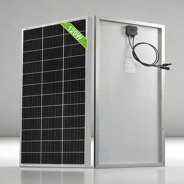 Solpanel, 120W Maksimal Effekt, Vandtæt Design,120W Hvid panel