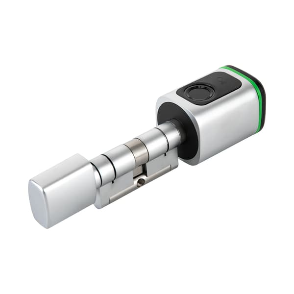 Smart Cylinderlås, Fingeravtryckslås, Appkontroll,svart