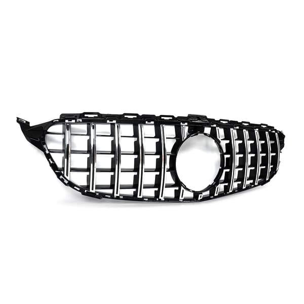 Front Bumper Gitter, GT Stil, Direkte Erstatning,Krom med sort