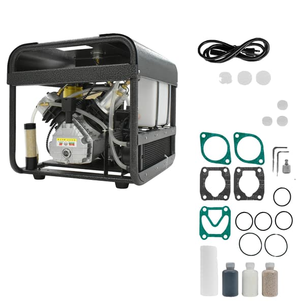 Luftkompressor, 4500 PSI Højt Tryk, Vandkølesystem,220v, Auto Stop version