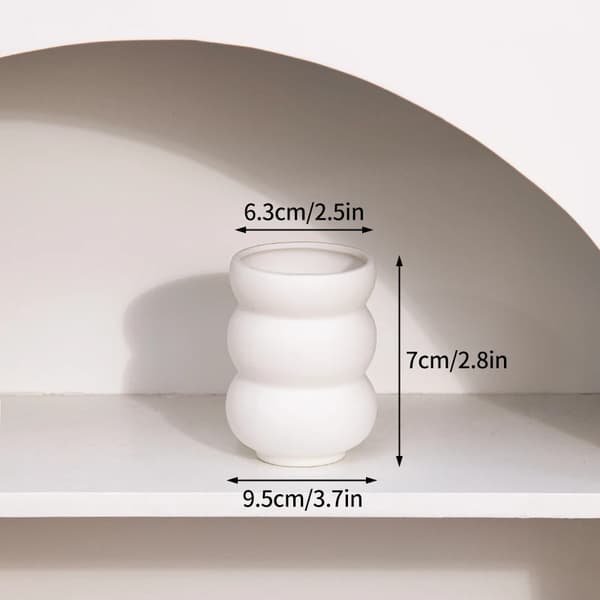 Keramisk Vas, Elegant Design, Hållbar Porslin,B9
