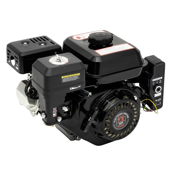 Benzinmotor, 7,5HK effekt, 4-taktsmotor,sort