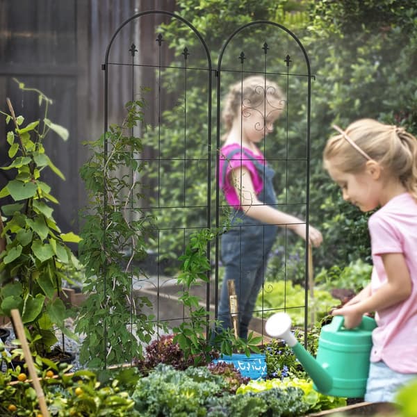 Trellis, Holdbart Stål, Nem Montering,sort