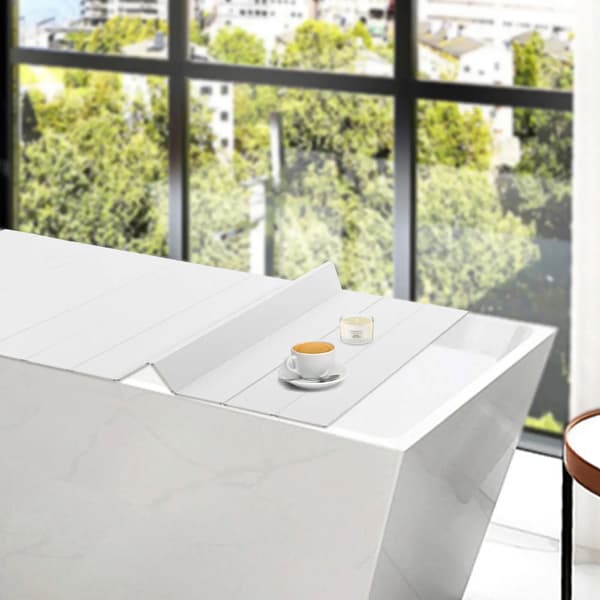 Badekar Dæksel, PVC Materiale, Foldbart Design, Understøtter 11,02 Pounds, Vandtæt, Støvtæt