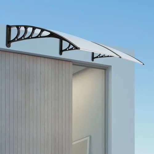 Dörröverbyggnad, Polykarbonatmaterial, 200 cm Bredd, Väggmonterad, Rektangulär/Båge Form, UV-Skydd