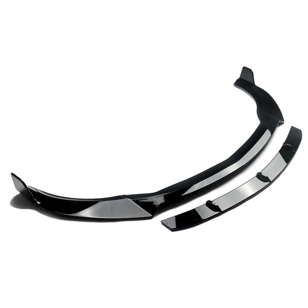 Front Splitter Lip, AMG Stil, Front Bumper Kompatibilitet,glans sort